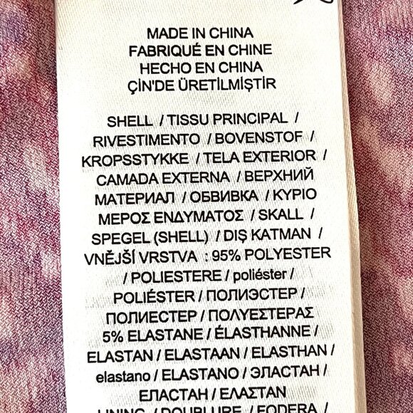 LAUREN Ralph Lauren Women Ruffle Dress Sz 10 Fuchsia Multi Geo High Low Hem NWT - Picture 10 of 14